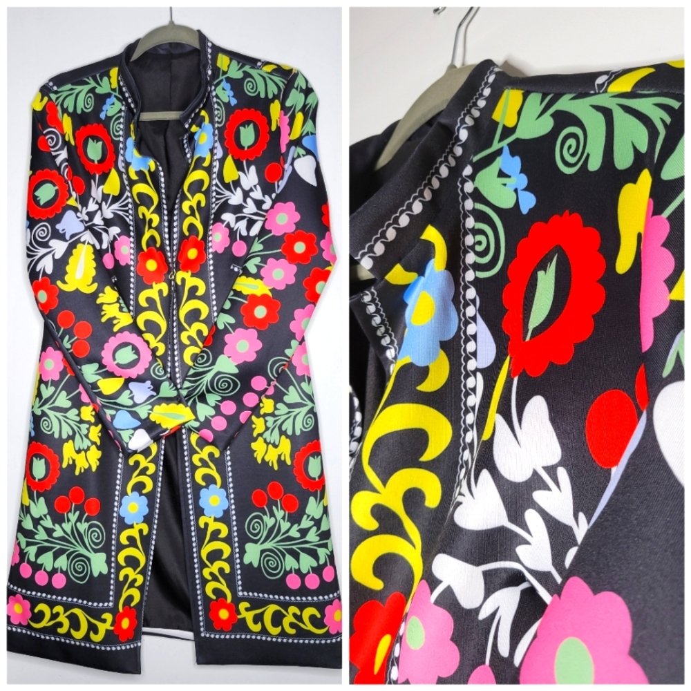 Vintage Festive Hippie Jacket Handmade Size L